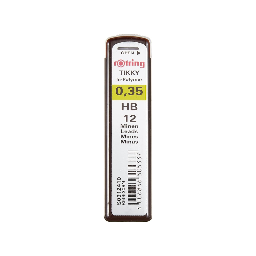 Rotring Refills 0.3 (0.35)mm HB for Mechanical Pencils, Set of 2 S0312410