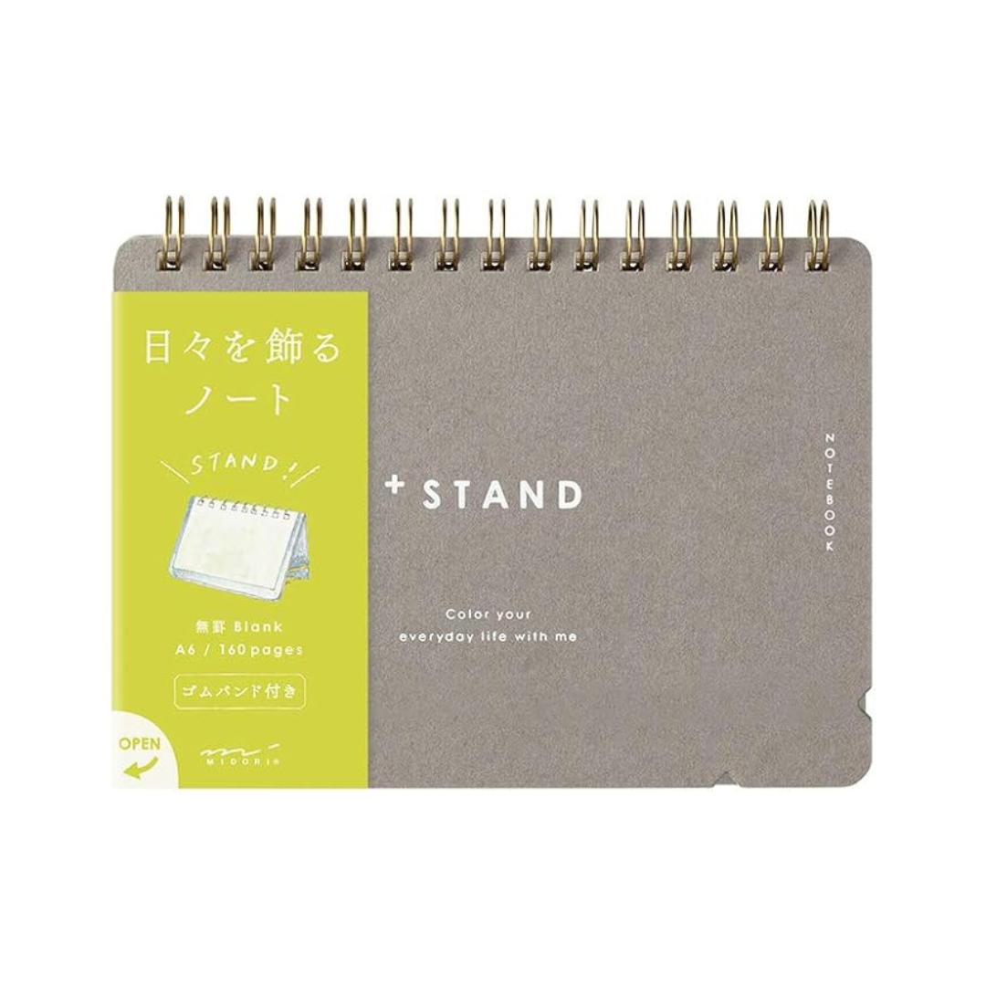Midori 13805006 Notebook, A6 Plus Stand, Unruled