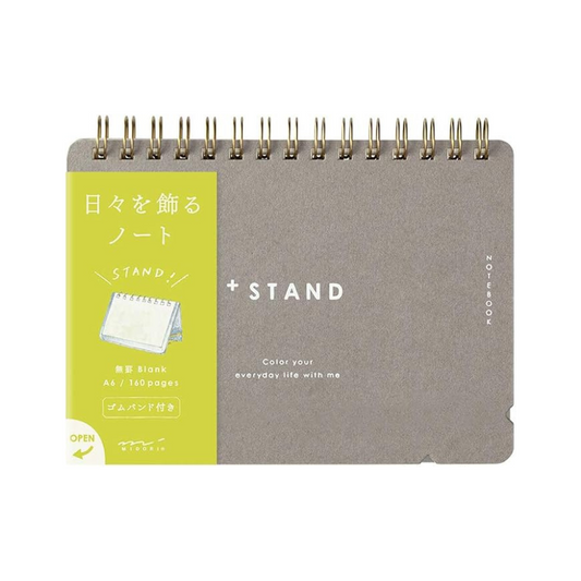 Midori 13805006 Notebook, A6 Plus Stand, Unruled