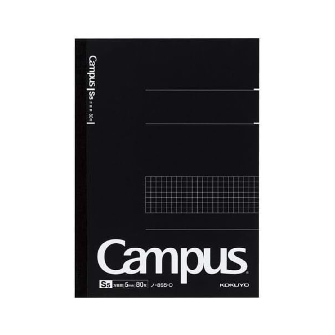 Kokuyo No-8S5-D Campus Notebook, Graph Ruled, 80 Sheets, Semi B5 (3 Books)