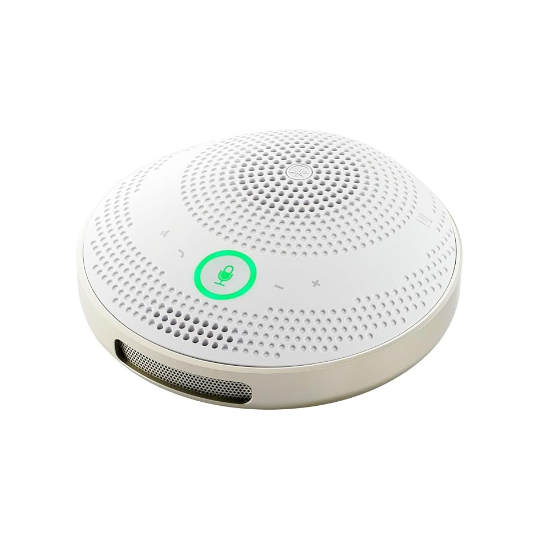 Yamaha YVC-200W Unified Communication Speakerphone, USB/Bluetooth Compatible, White