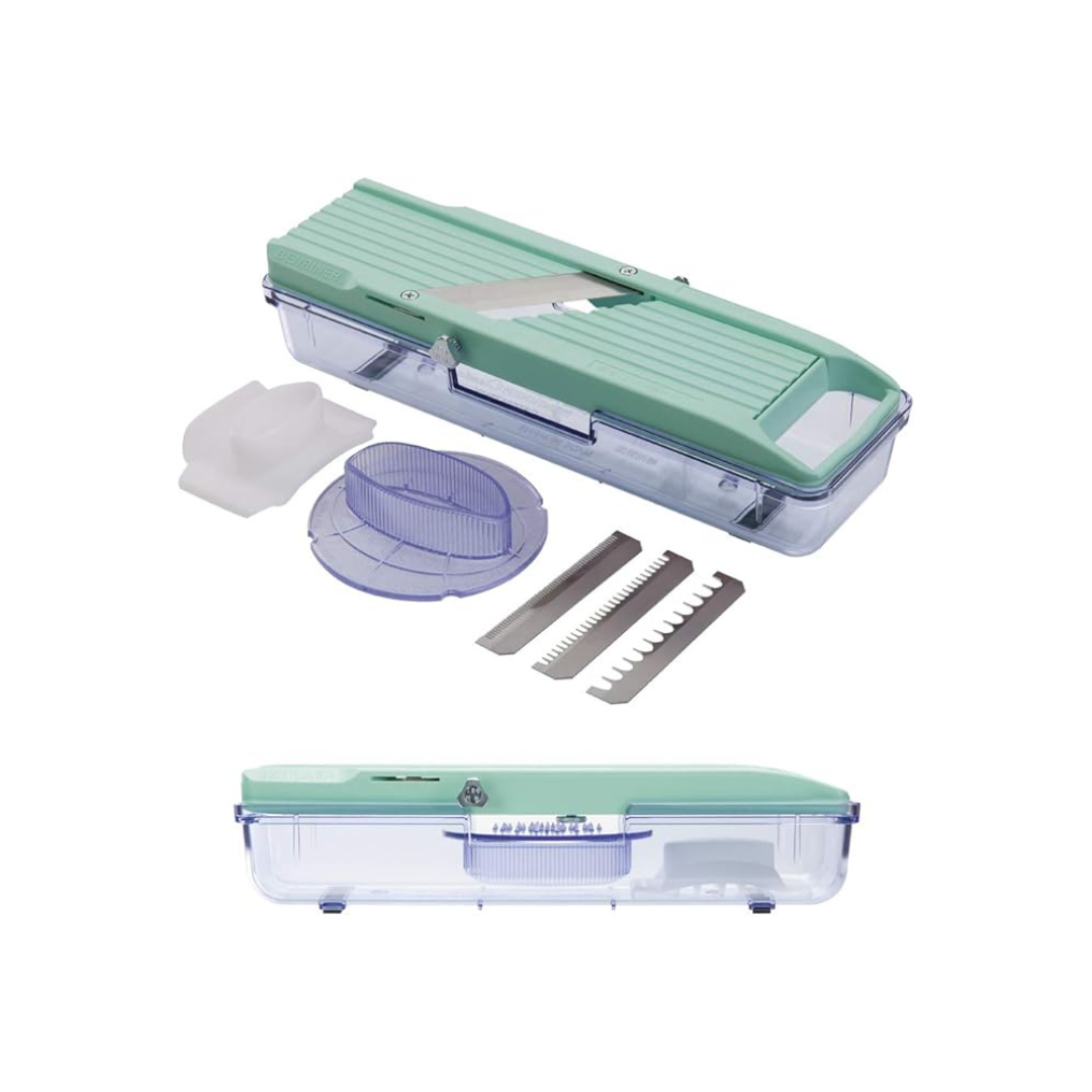 Benriner All-Purpose Vegetable Cooker, Deluxe Set, Light Green, 11-DX-G