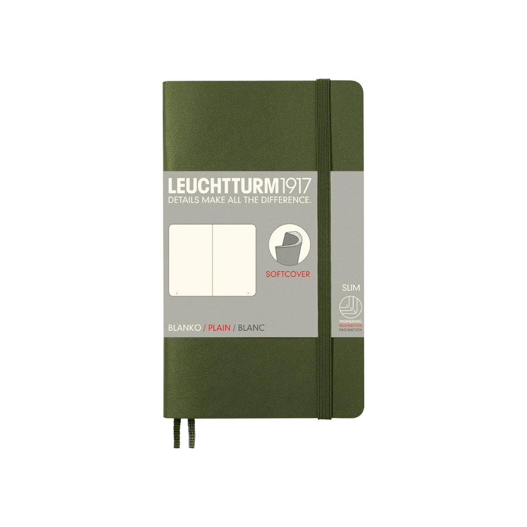 Leuchtturm Notebook A6 Plain Soft Cover Army 349286