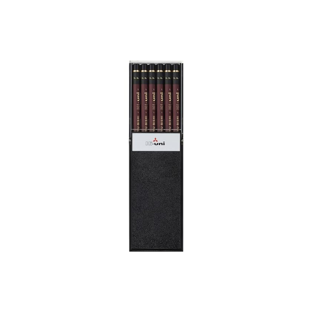 Uni Wooden Pencil, F, Box of 12 (HUF)
