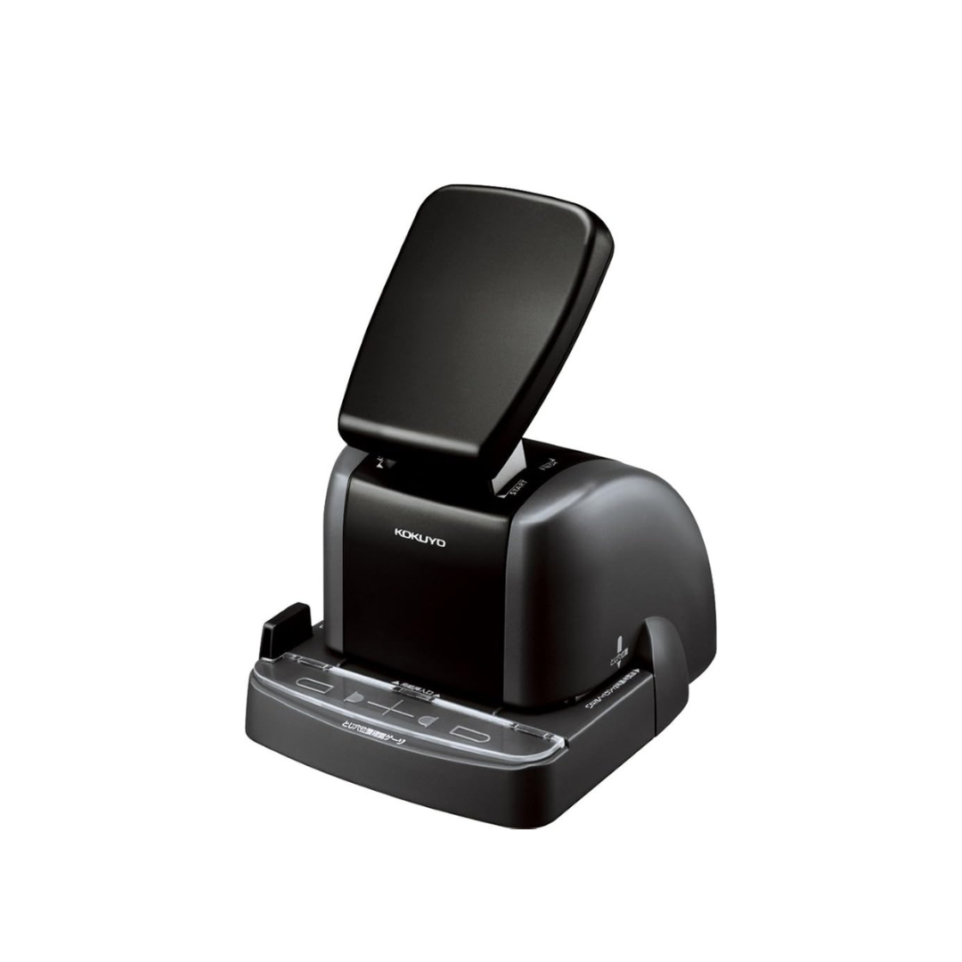 Kokuyo Stapleless Stapler, Tabletop, Black, SLN-MSP110D