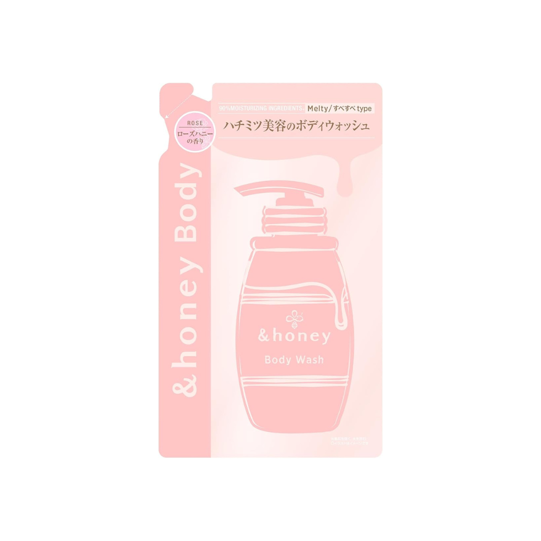 & Honey Gel Body Wash, Melty Moist Refill, 15.3 fl oz (440 ml)