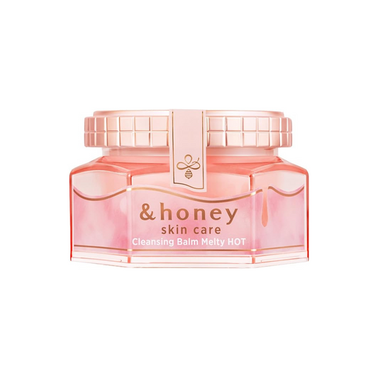 & Honey Melty Cleansing Balm, Hot, 3.2 oz (90 g), Skin Tone Enhancement Warming Cleansing, No Need for Face Washing, Eyelashes OK