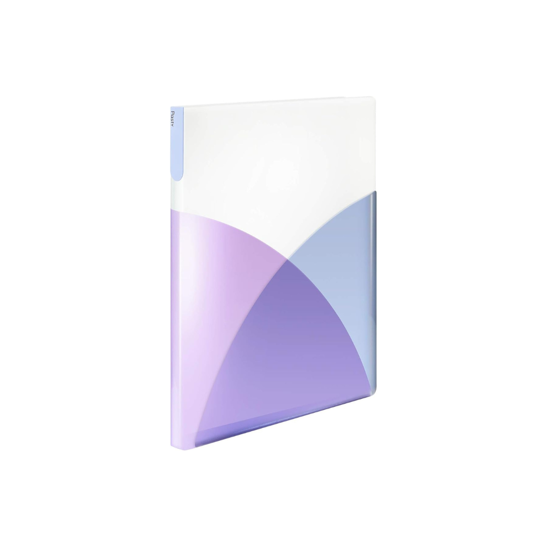 Plus Clear File A4 Vertical 40 Pockets Pasty 98-413 Blueberry Purple