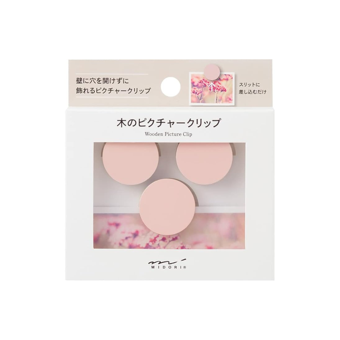 Midori 35495006 DESIGNPHIL , Picture Clip, Wood, Pink