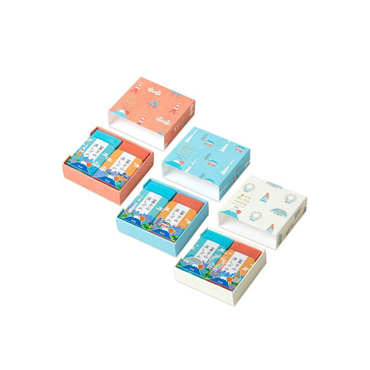 Plus Air In Fuji Eraser, TOKYO (23-24 Version), Small Box, 3 Color Set, 6 Pieces, ER-100AIF-2P 36-599 x 3