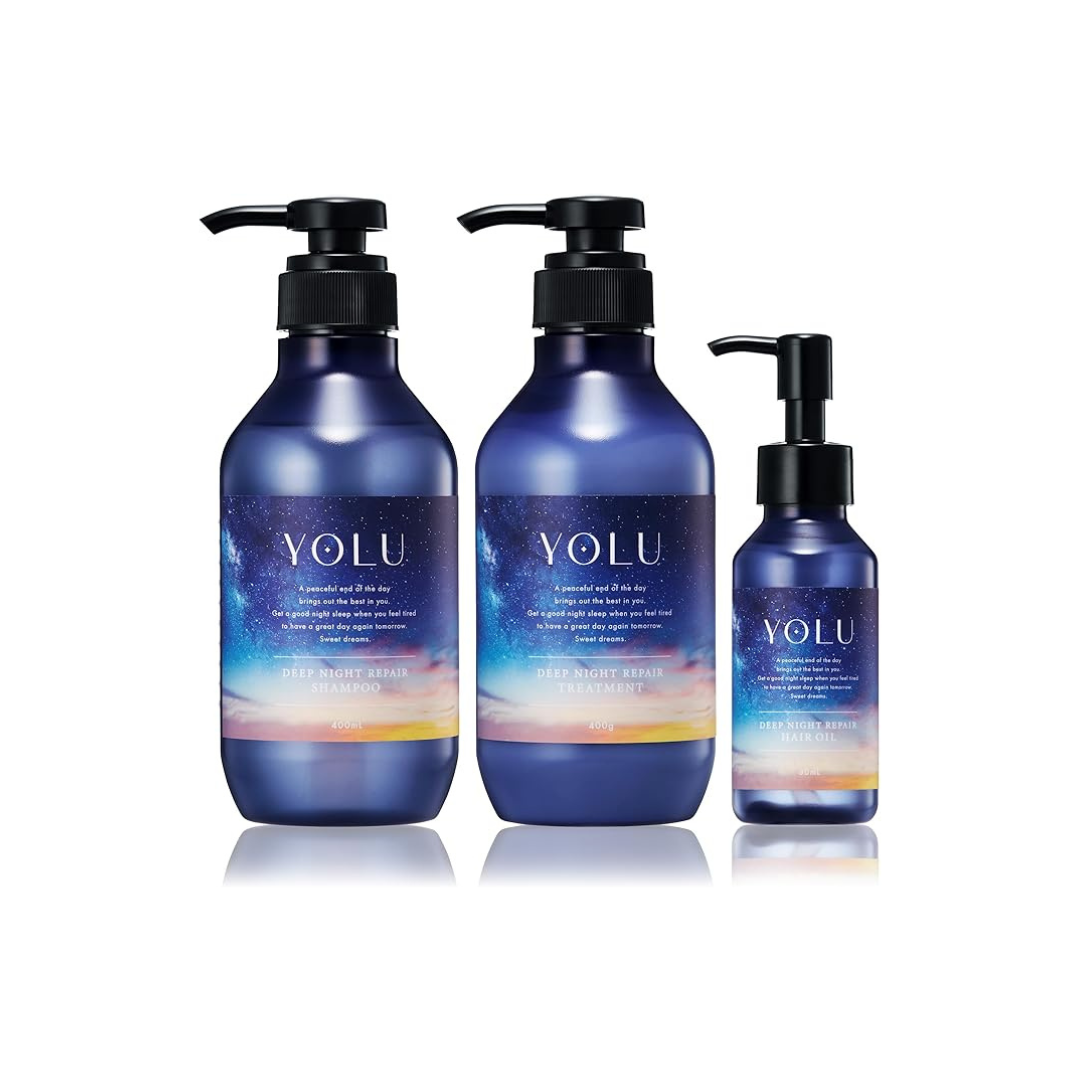 YOLU Yol | Shampoo Treatment Hair Oil 3 Piece Set Deep Night Repair