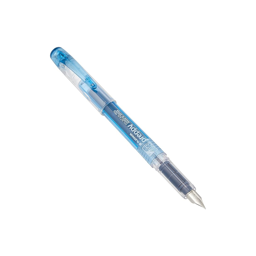 Platinum Preppy Fountain Pen Blue Black 03 Fine Nib Size