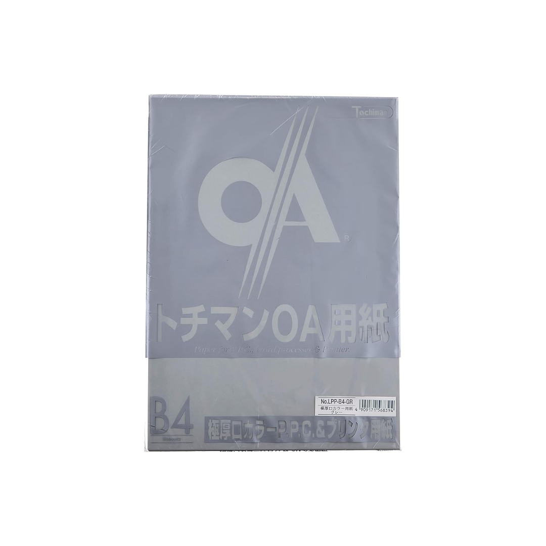 SAKAE LPP-B4-GR Technical Paper, Copy Paper, 50 Sheets, Extra Thick PPC Paper, Gray