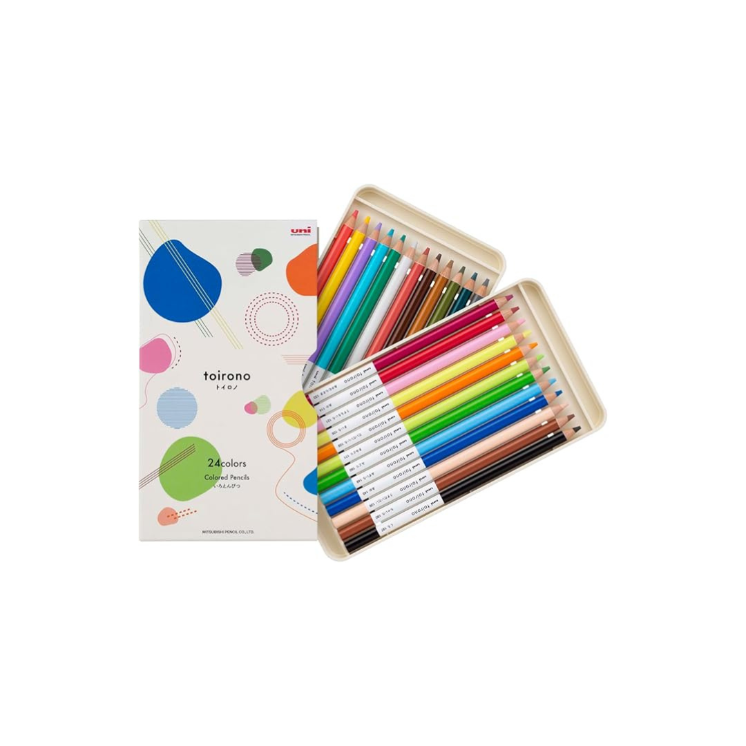 Mitsubishi Pencil uni Colored Pencil, toirono Toirono, 24 Color Set TR24C