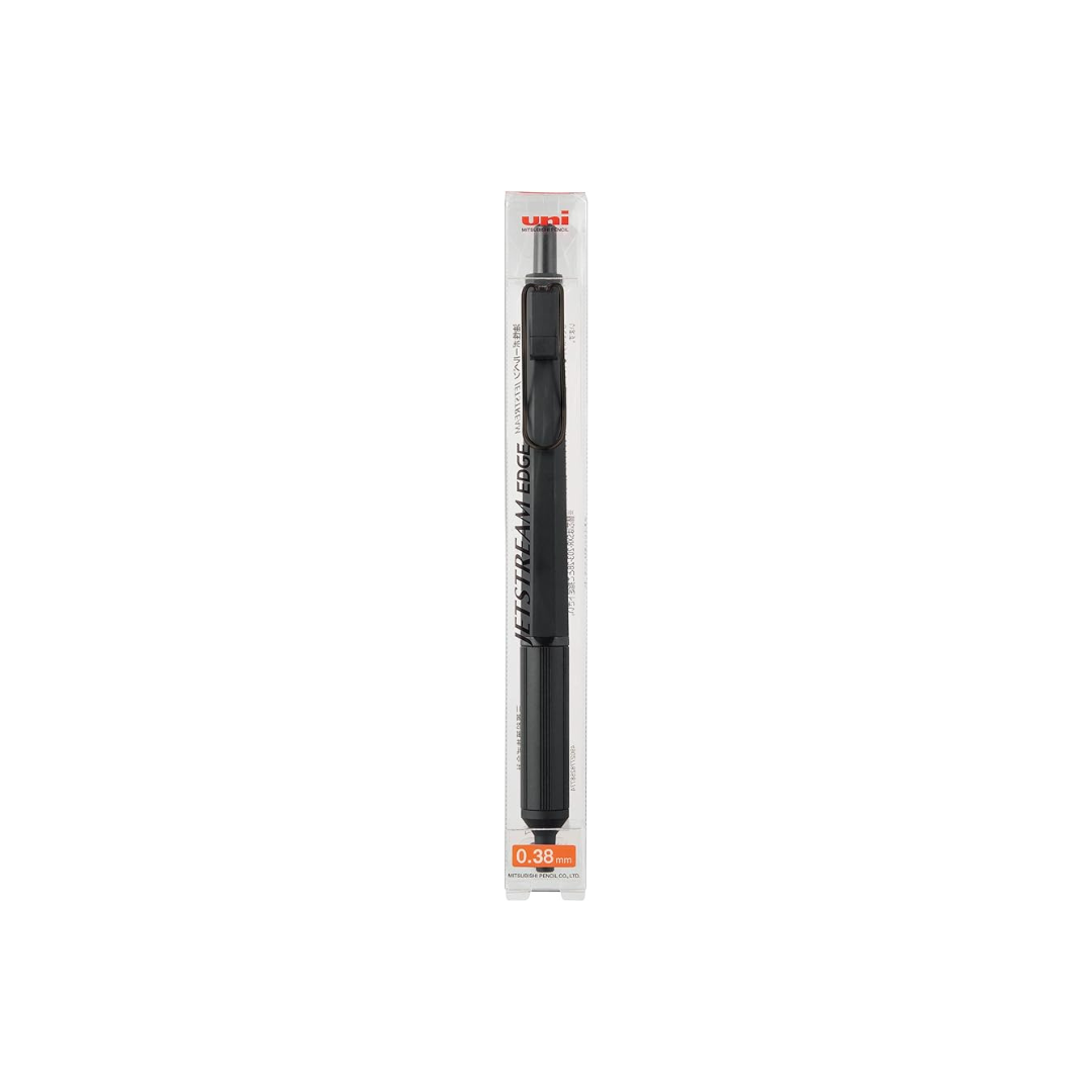 Mitsubishi Pencil SXN100338FB Permanent Ballpoint Pen, Jetstream Edge, 0.38 Limited Edition, Full Black