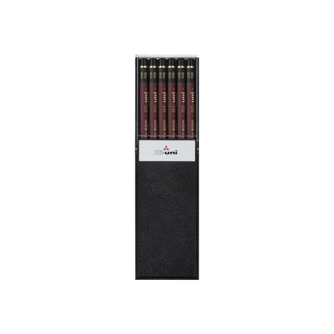 Uni Hi Wooden Pencil - 10B - Box of 12 (HU10B)