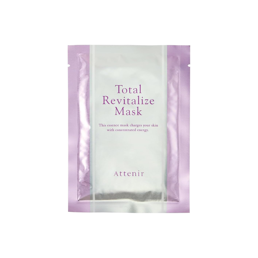 ATTENIR Total Revitalize Mask Skin Fatigue Care Sheet Mask for All Faces, 6 Packets Face Pack