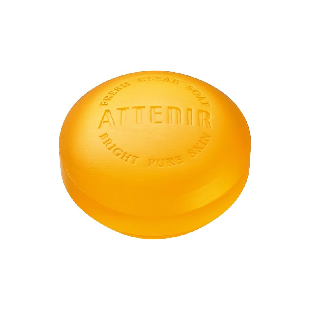 Attenir Fresh Clear Soap White (Natural Orange Fragrance / 3.5 oz (100 g) / Facial Washing* Care Facial Wash Soap, Solid Soap, Face Wash Soap
