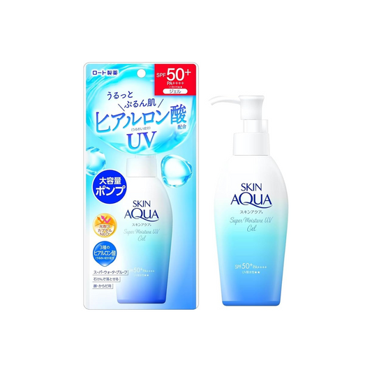 Skin Aqua 50+ UV Super Moisture Gel High Capacity Pump Type Sunscreen Unscented 1 Piece (x1)
