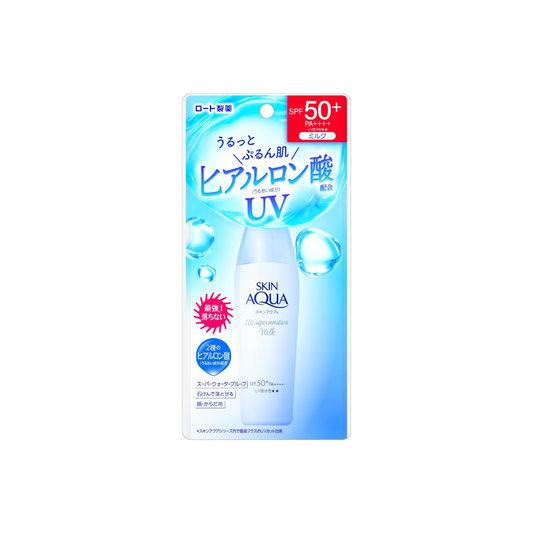 Skin Aqua Super Moisture UV Milk, (Hyaluronic Acid Formulated UV, Sweat-resistant Milk, SPF50+ PA+++)