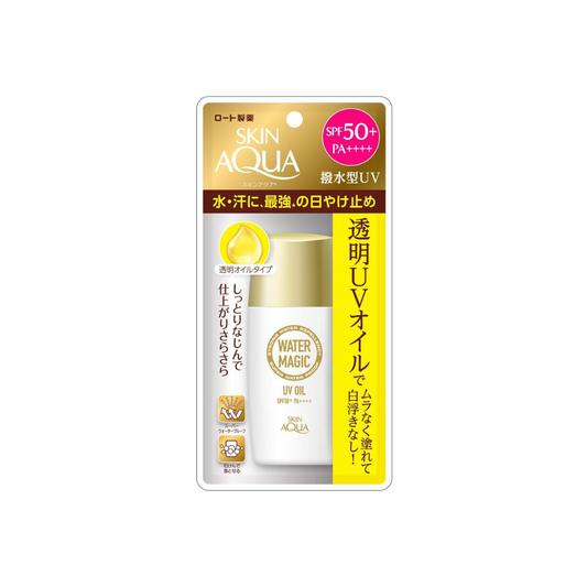 SKIN AQUA Sunscreen Water Magic Transparent UV Oil, Transparent Water Repellent Type (SPF50+ PA++++), Super Waterproof