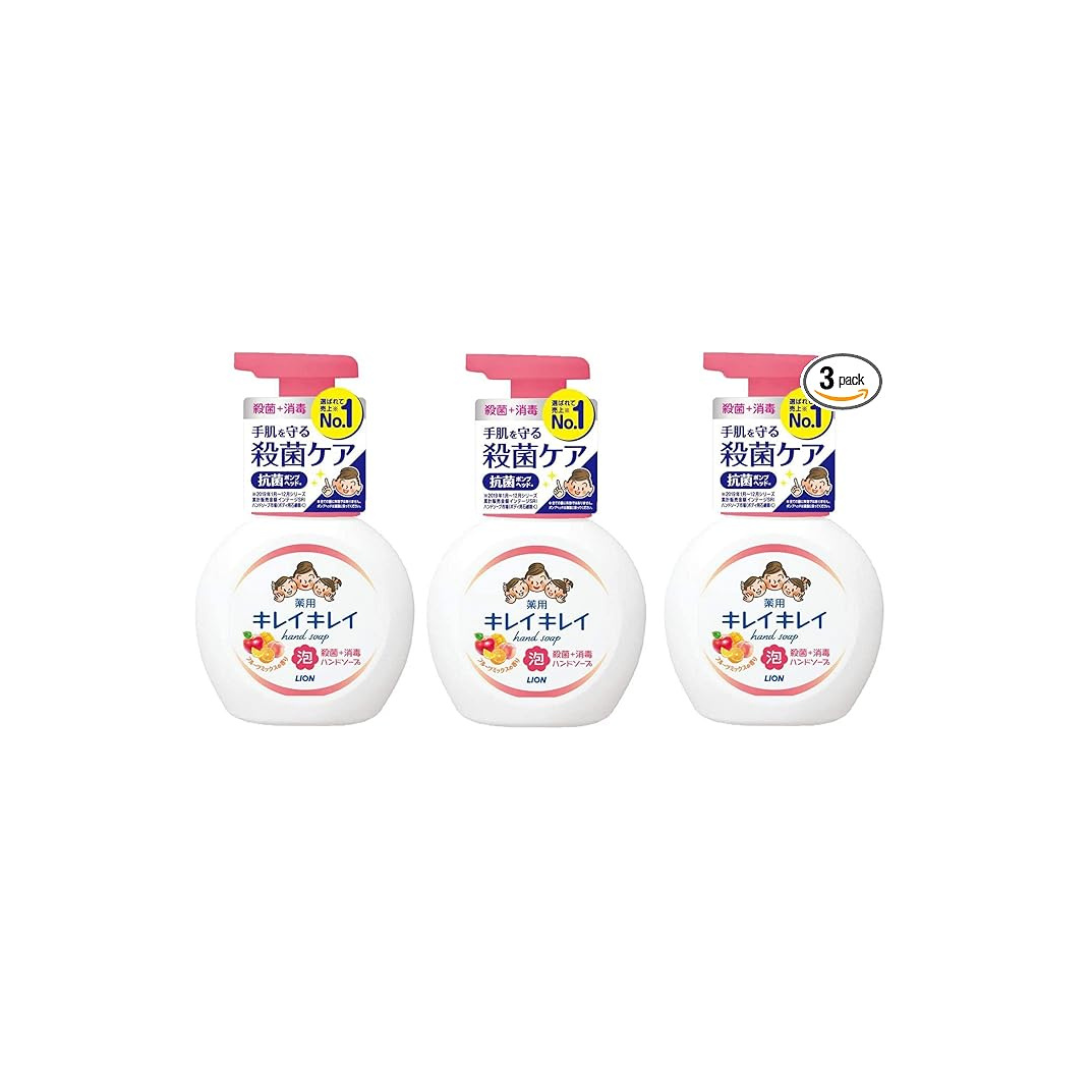 Kirei Kirei Medicated Foaming Hand Soap with Pump Pack of 3