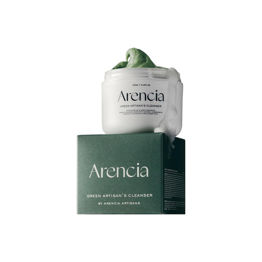 Arencia Green Rice Cake Fresh Cleanser - Moisturizing, Brightening, Deep Cleansing - Rice Water, Rice Powder, Green Tea Formulated - Natural, Vegan, No Animal Testing Korean Mochi Cleanser