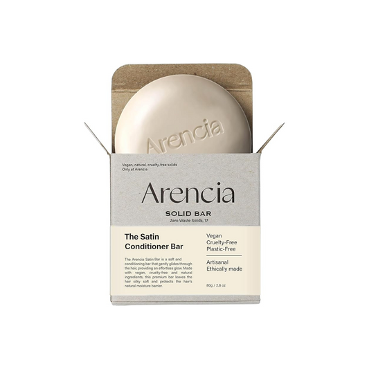 Arencia Solid Conditioner,  Moisturizing, Functional, Hypoallergenic, Non-Silicone, Mildly Acid, The Satin Conditioner Bar