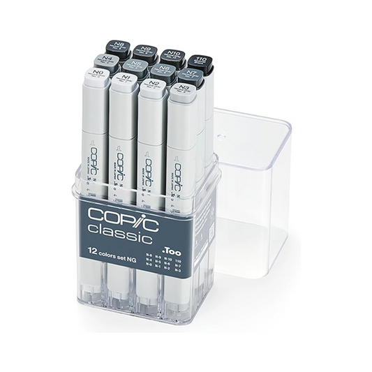 COPIC Too Copic Classic, 12 Color Set, NG