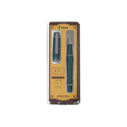 PILOT PRARA F Fountain Pen, Fine Point, Dark Turquoise PFPR1DTQF