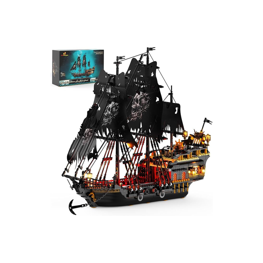 JMBricklayer Pirate Ship Adult Block Building Set 40002