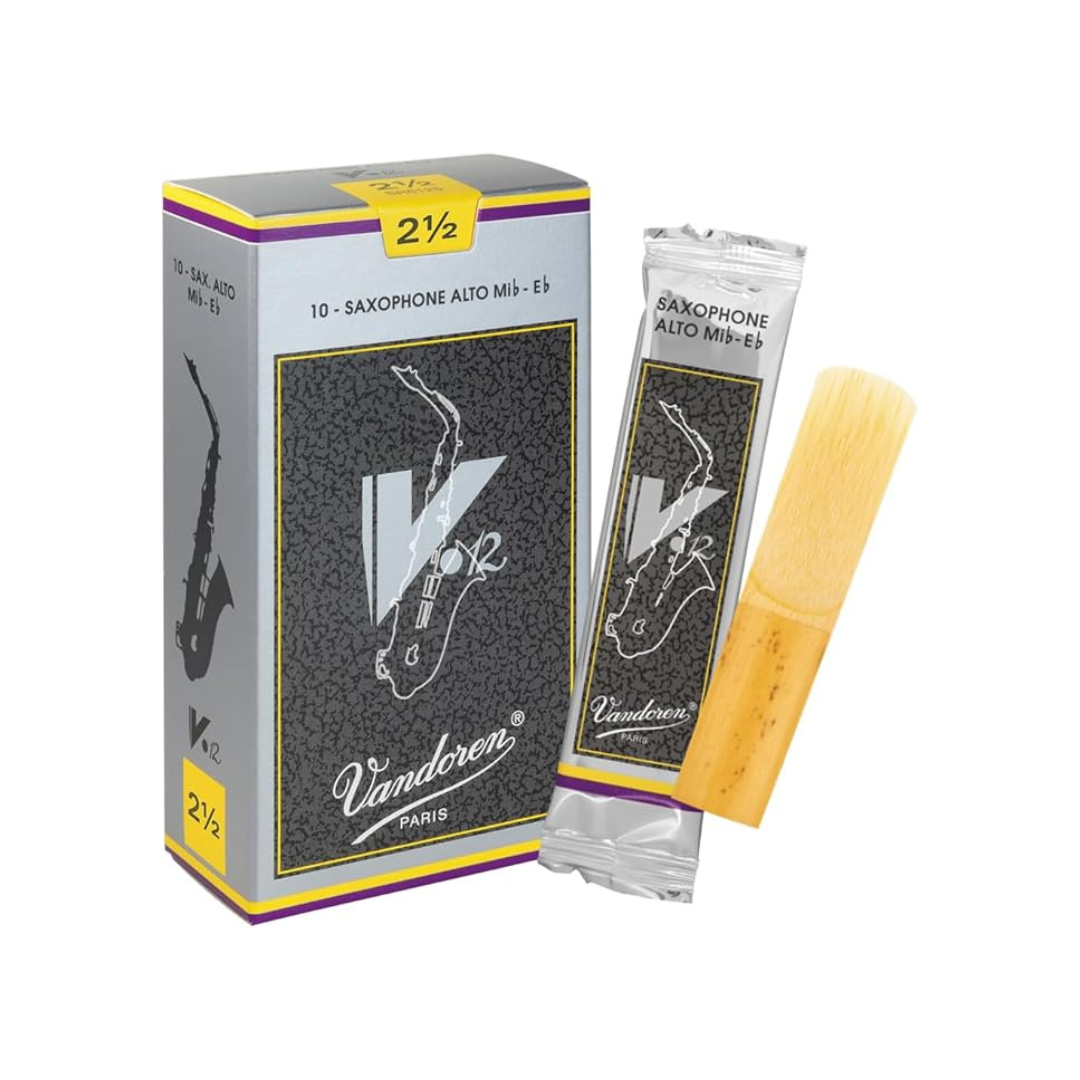 Vandoren Alto Saxophone Reeds V.12, Hardness: 2-1/2 (Pack of 10)