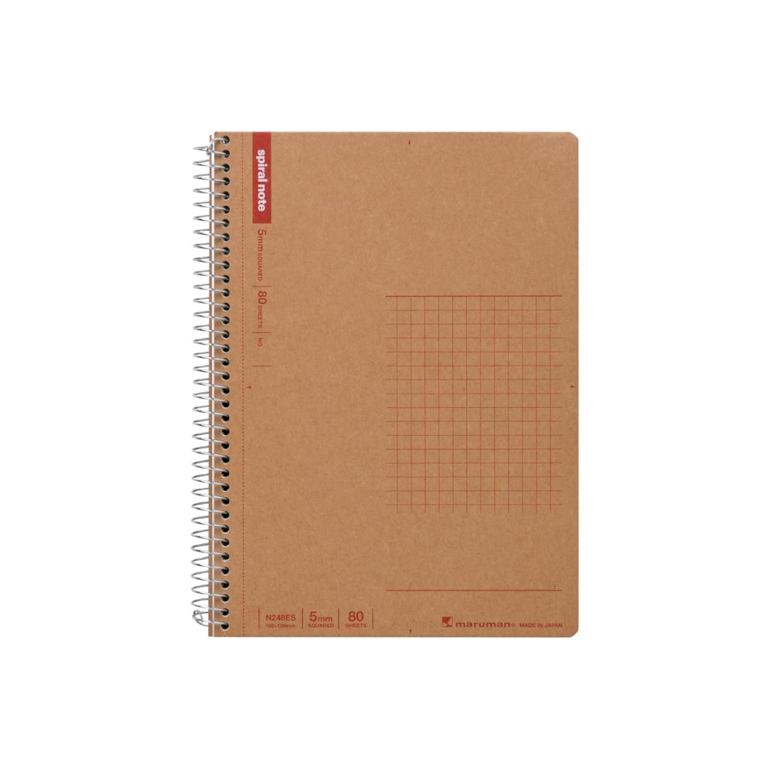 Maruman Notebook Ring Notebook 5mm Grid Basic B6 80 Sheets Set of 5 N248ES