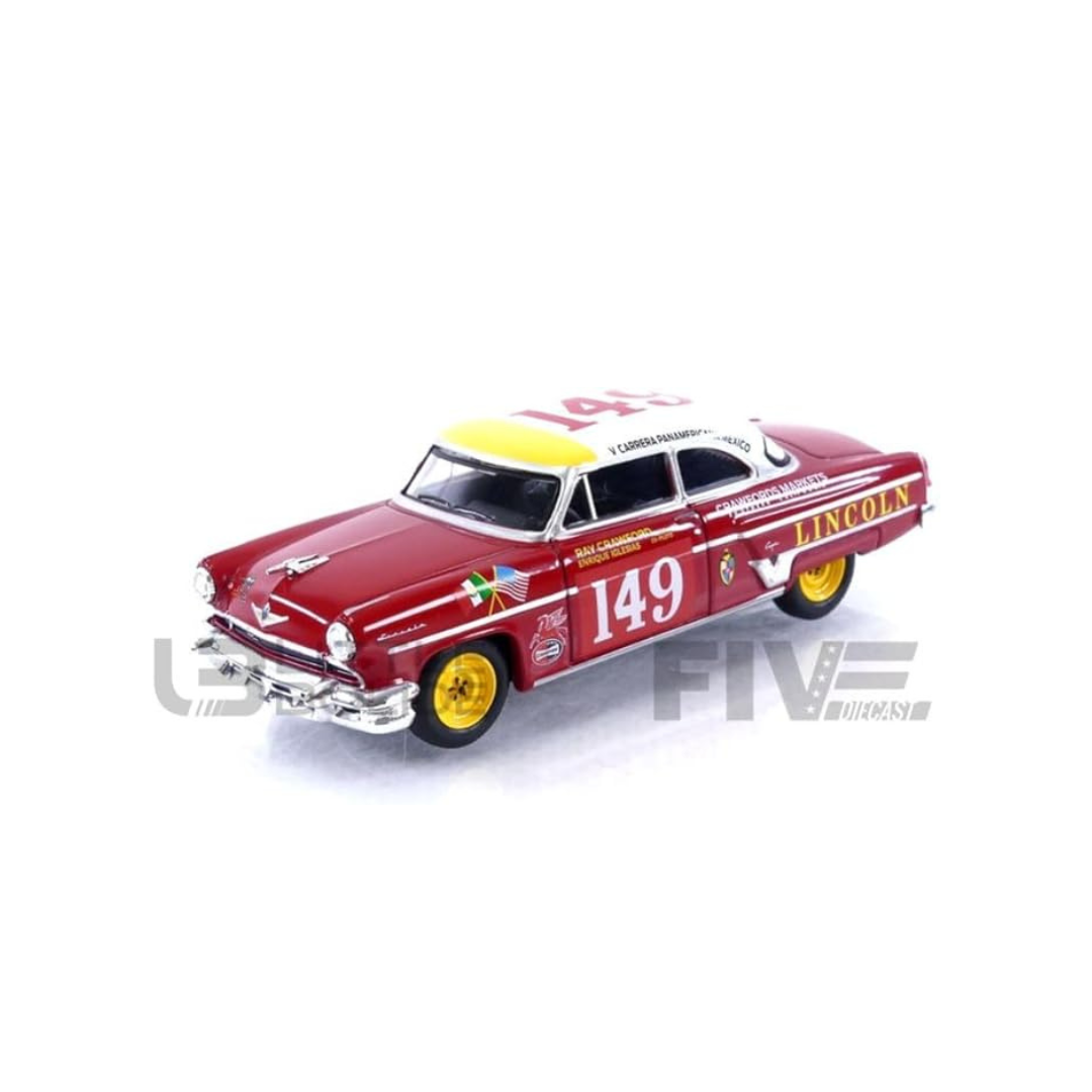 MINI GT 1/64 Lincoln Capri Carrera Panamericana Class 1954 Winner #149 Left Handle Finished