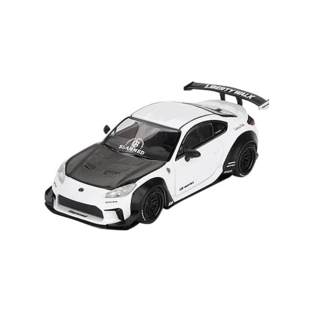 MINI GT 1/64 Toyota GR86 LB★Nation White (Right Handle) Finished Product