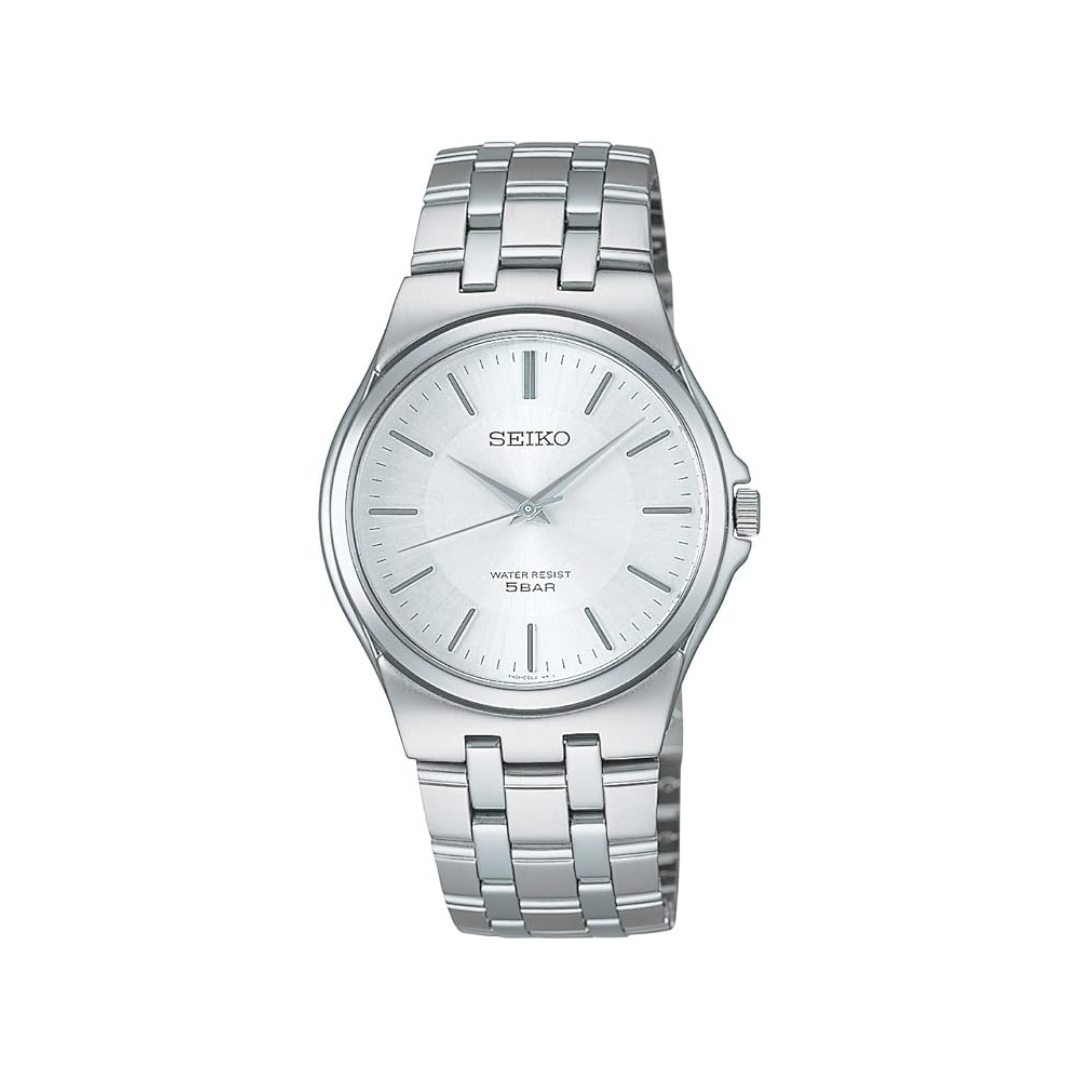 Seiko Unisex Quartz, silver/white, watch