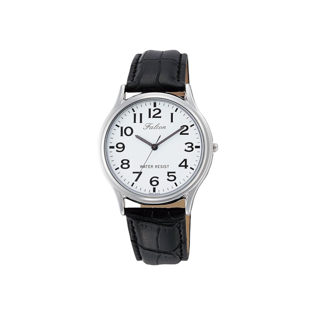 Citizen Q&Q Q998-304 Men's Watch, Analog Waterproof, Leather Strap, White, Dial color - white, watches Cheap Citizen,Casual