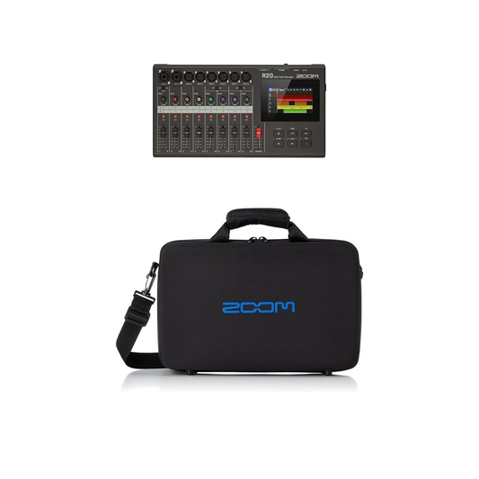 ZOOM R20 16-Track Multitrack Recorder & Dedicated Carrying Bag Set