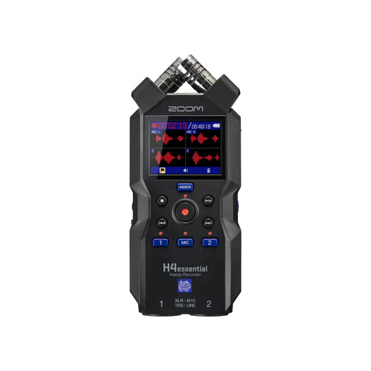ZOOM Zoom H4essential Handy Recorder Black 32bit Float 4 Track Time Code Podcast Musical Instrument Playing ASMR Interview Accessibility Function