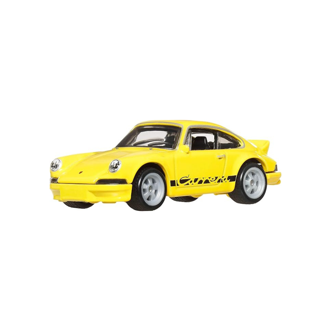 Hot Wheels HRW07 Car Culture Hammer Drop Porsche 911 Carrera RS2.7 Vehicle Toy Mini Car 3 Years Old and Up Yellow