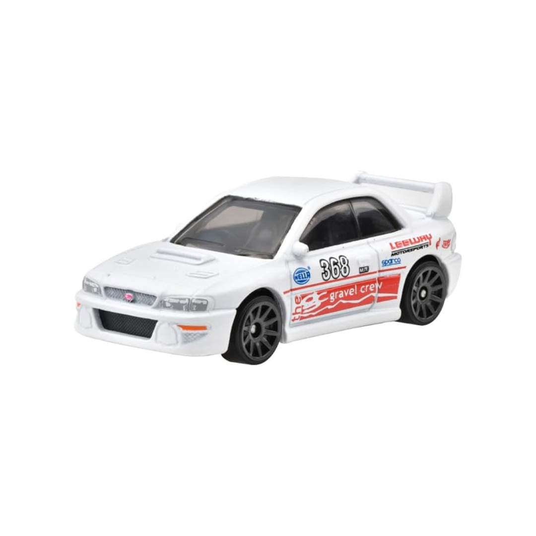 Hot Wheels HXR30 Basic Car '98 Subaru Impreza 22B-STi Version Vehicle Toy Mini Car 3 Years Old White