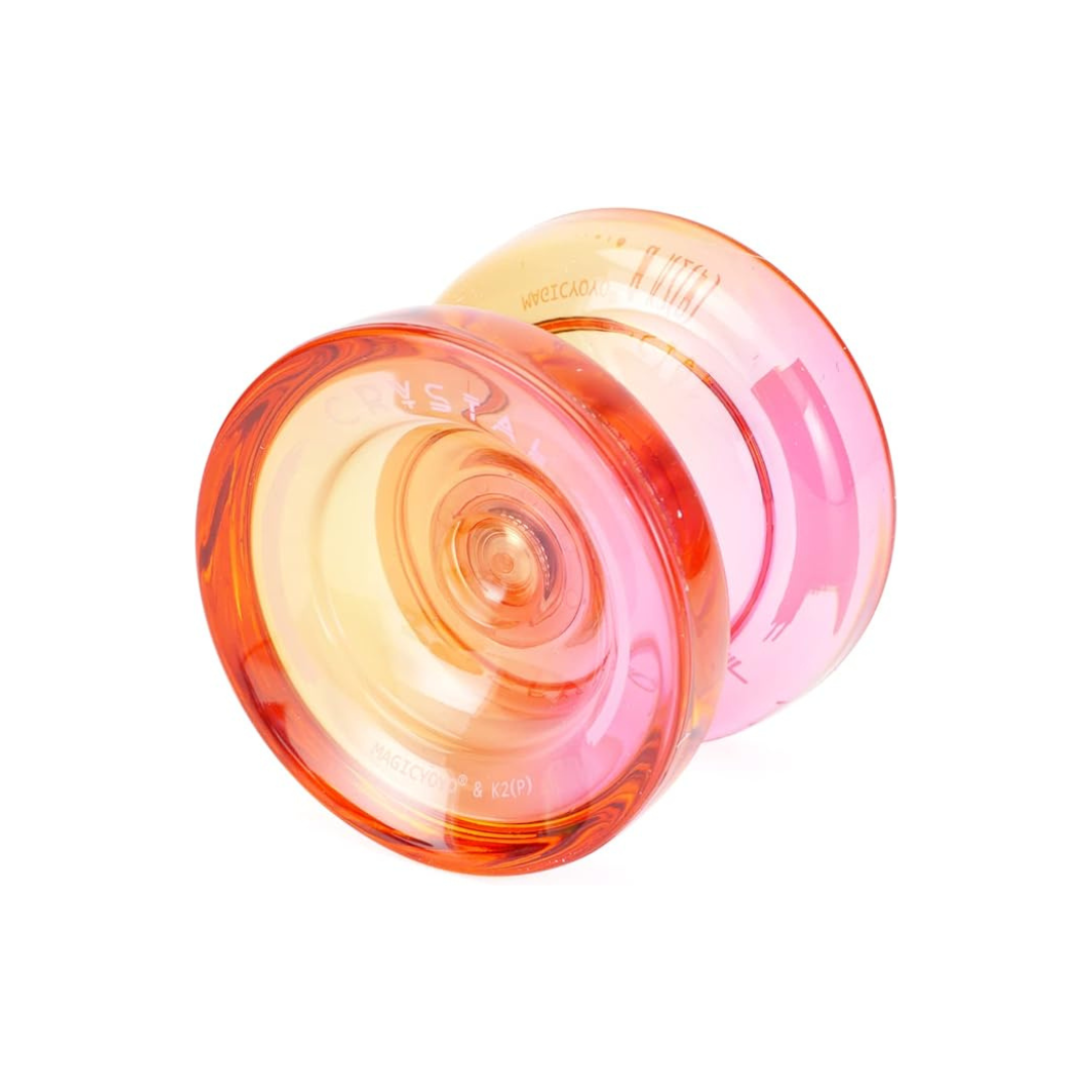 Spin Gear Crystal Yoyo Bind Beginner Intermediate Model (Orange x Pink Fade)