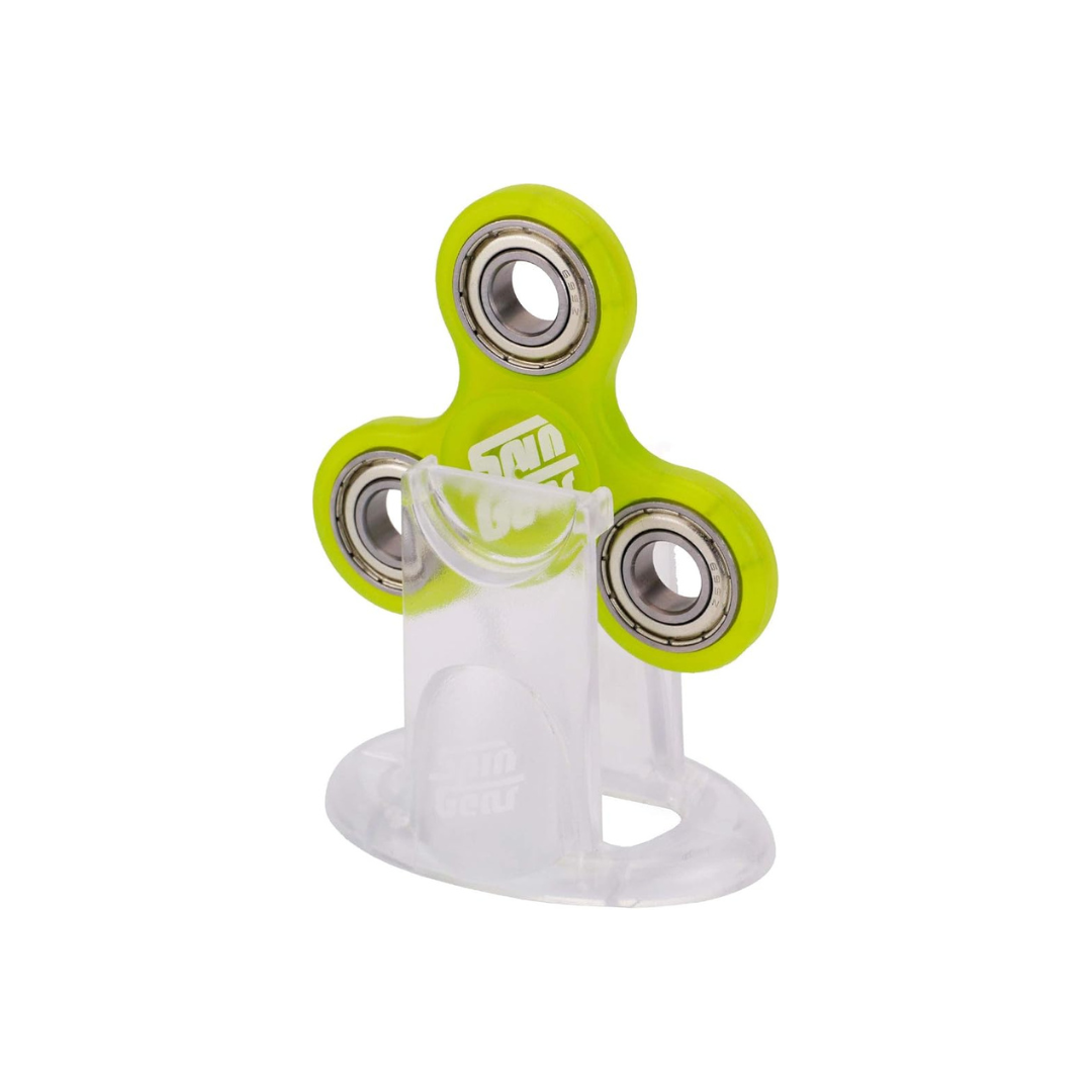 Spin Gear Hand Spinner Stand (Random Stand Color + Body FS01 Yellow)