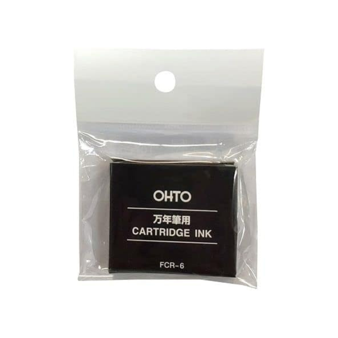 OHTO Fountain Pen Cartridge Ink Black FCR-6