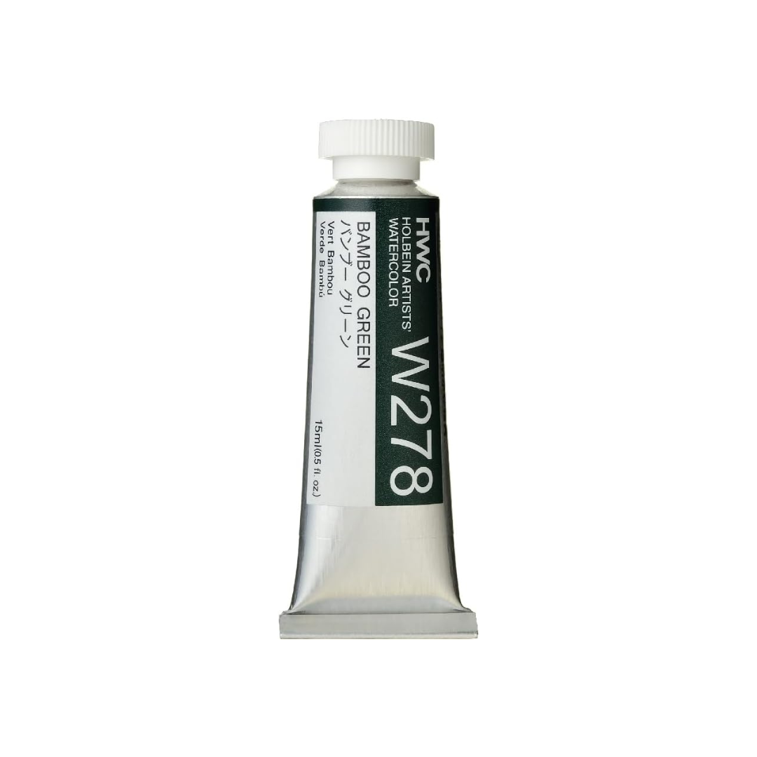 Holbein W278 Transparent Watercolor Paint, Bamboo Green, 0.5 fl oz (15 ml) (No.5), 003278