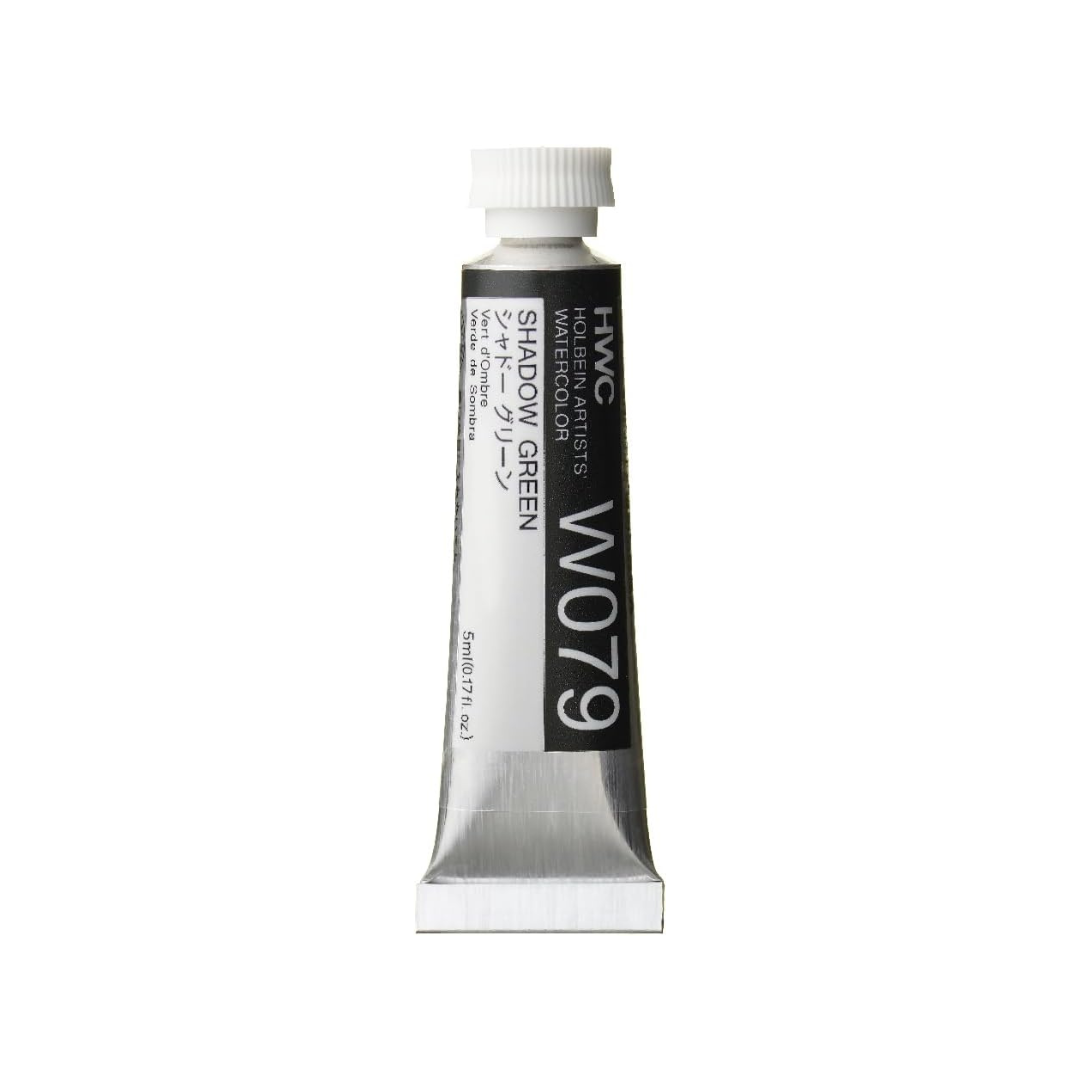 Holbein W079 Transparent Watercolor Paint, Shadow Green, 0.16 fl oz (5 ml) (No.2), 003079