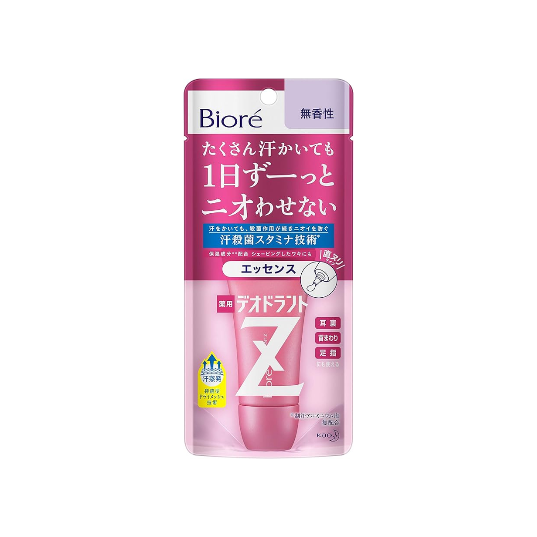 Biore Deodorant Z Essence Unscented, 1.2 oz (30 g)