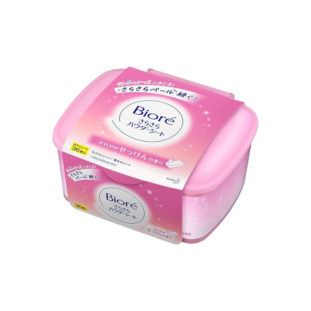 Bioré Smooth Powder Sheet, Soap Scent, 36 Sheets