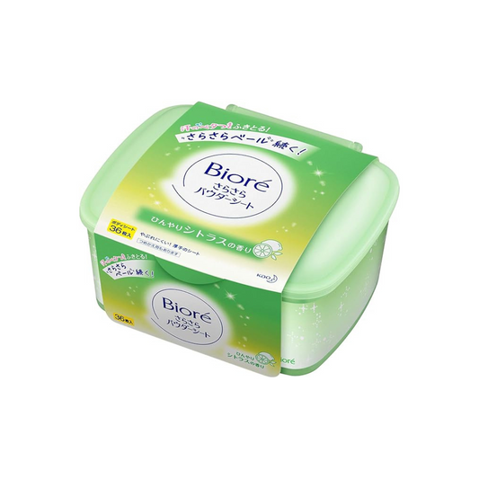 Biore Smooth Powder Sheet, Citrus Scent, Main Unit, Pack of 36