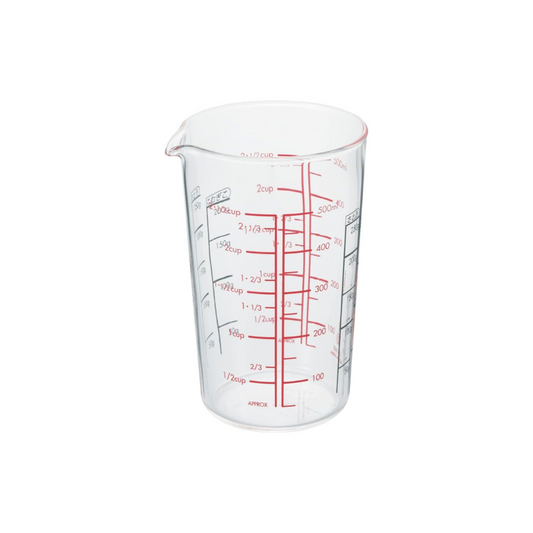 HARIO Measuring Cup, Heat-Resistant Glass, 500ml, Multi-Purpose, Made in Japan, CMJ-500